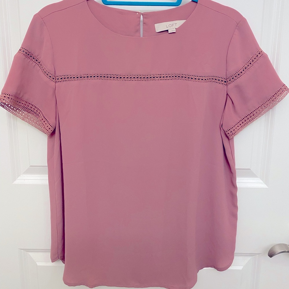 Loft S Mauve Blouse